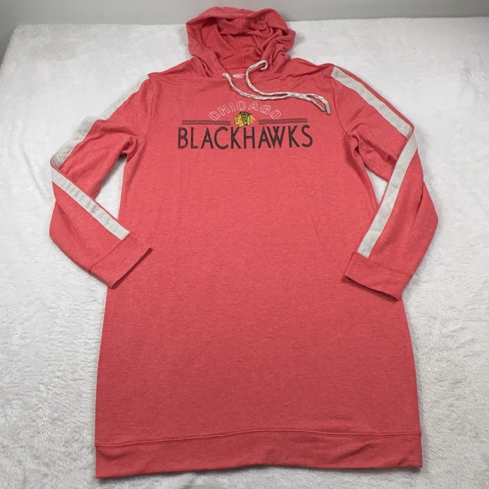 Chicago Blackhawks NHL Concepts Sport Hoodie Women L Red Hockey Pullover Long